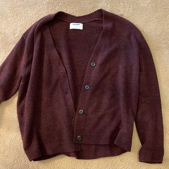 Medium Old Navy cardigan in eggplant (super soft) - Picture 1 of 1